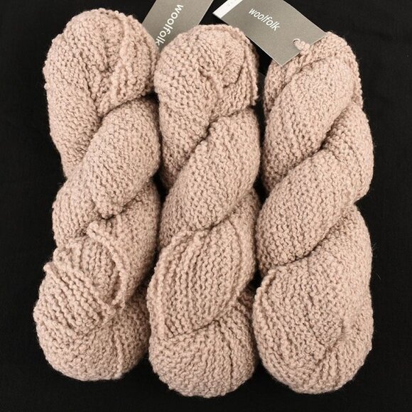 Woolfolk Flette Textured DK Yarn 3 Skeins 100% Merino Wool Color 18 Pink - Picture 1 of 3